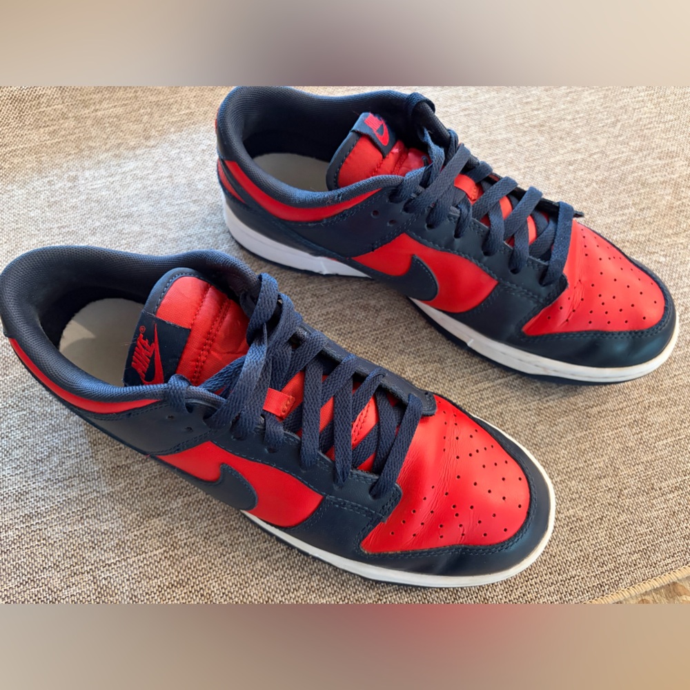 Nike Dunk Low Retro University Red Obsidian White DV0833-601 Men’s Size 9.5